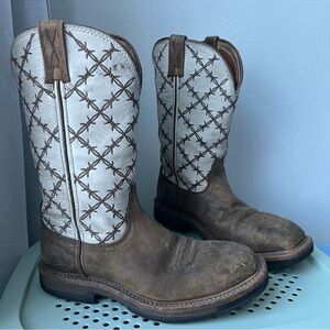 Twisted X Top Hand Leather Square Toe Western Boots
